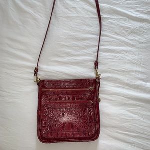 Brahim Burgundy Crossbody Bag